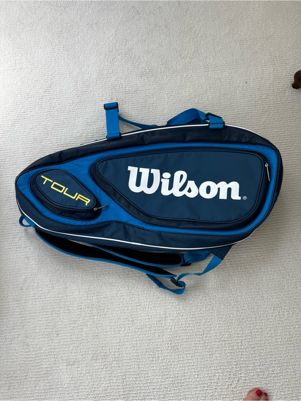 Wilson Blue and Black Tour Duffel Tennis Bag